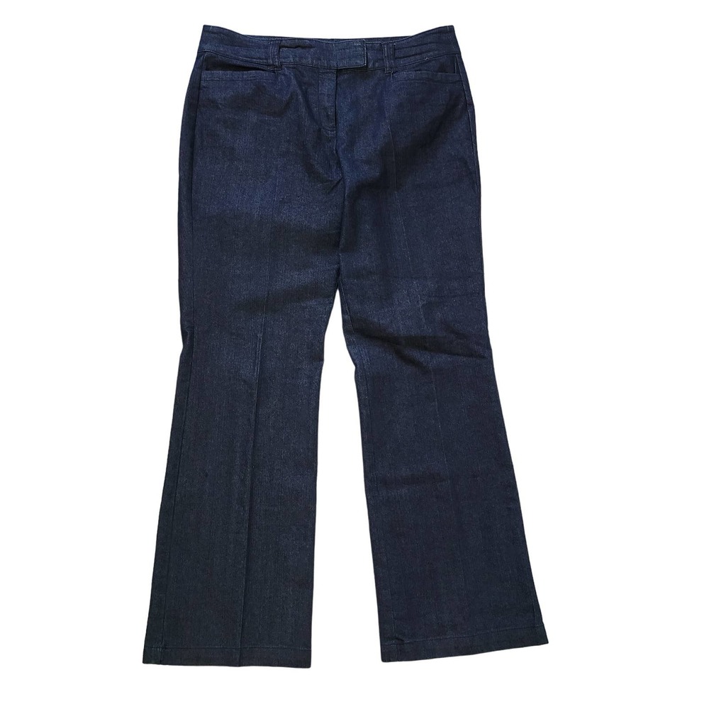 Covington Size 14 Dark Wash Denim Trousers Pockets Casual Straight Leg Classic
